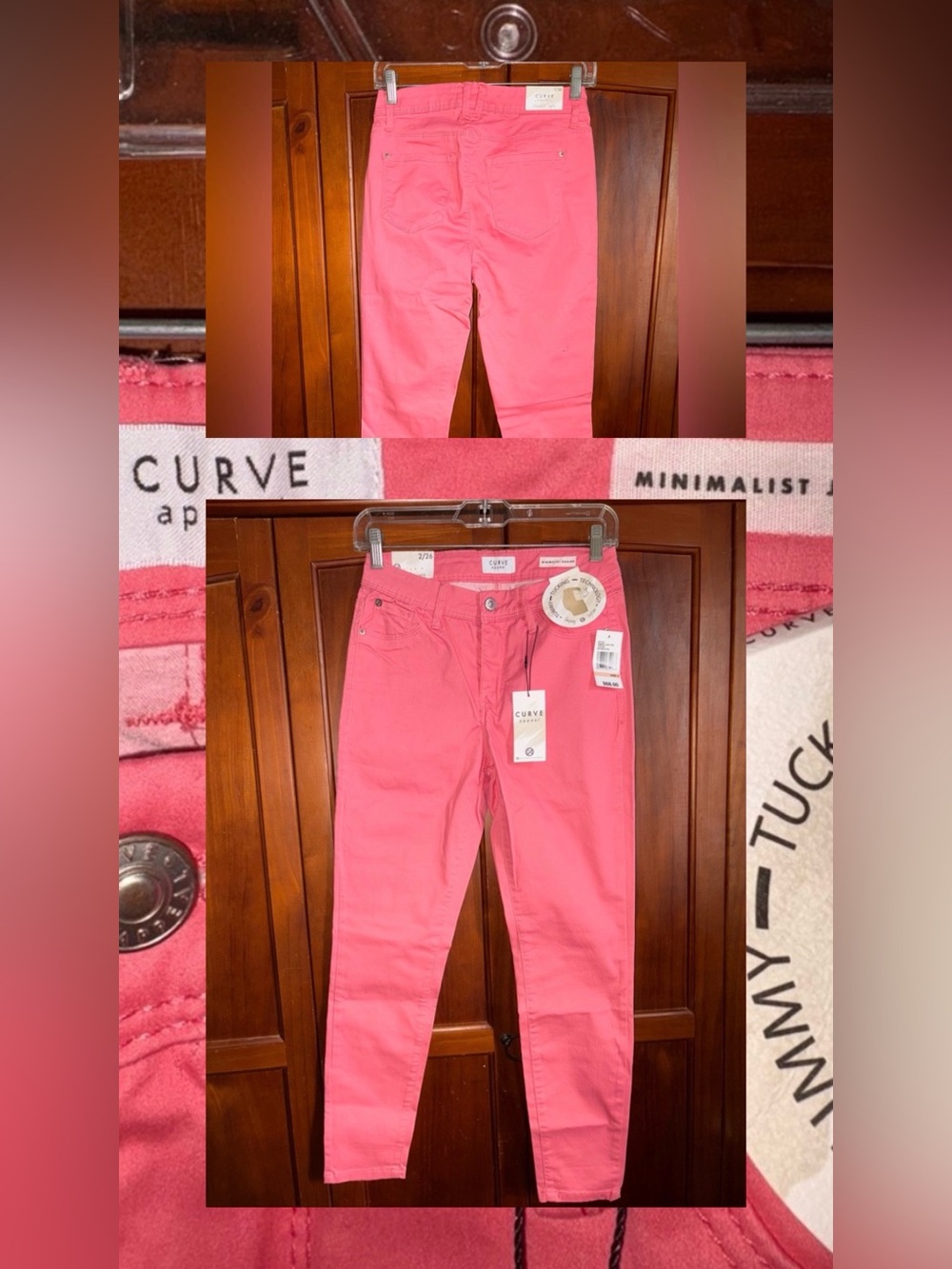 Curve Appeal Women's Coral Skinny Jeans